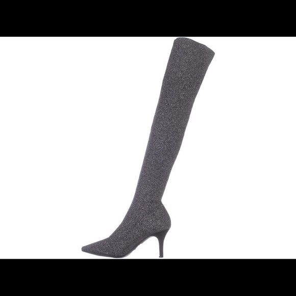 Over the Knee Sparkly Boot - Picture 3 of 3